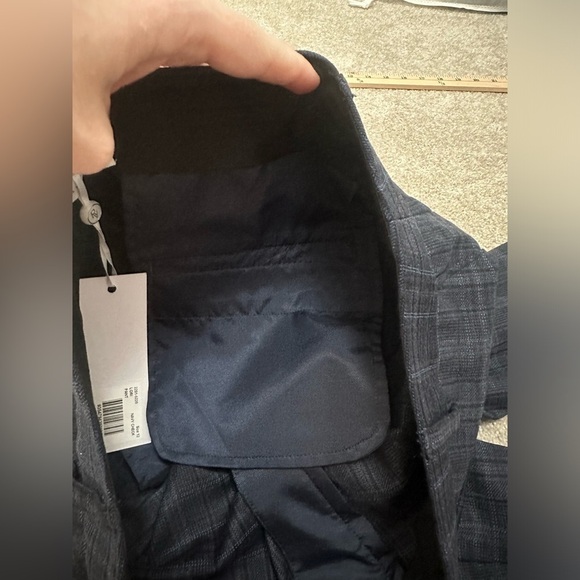 Rebecca Vallance - Lori pant in Navy Check - size 8 - EUC - bootcut/flare leg - Picture 15 of 16
